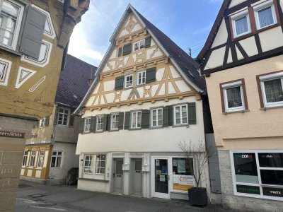 Charmante Maisonette-Wohnung mit Büro in historischem Fachwerkhaus, zentral, Altstadt Herrenberg