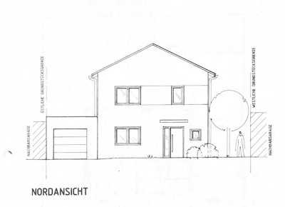 Neubau eines Einfamilienhauses mit Garage und Keller