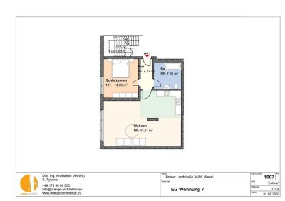 2Zimmer Wohnung im Erdgeschoss