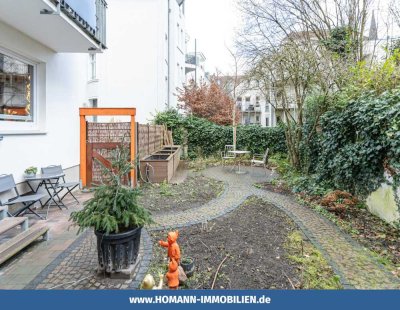 Der nächste Sommer kommt bestimmt! Tolle Gartenwohnung in bester Kreuzviertellage