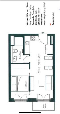 gemütliche 1.5-Zimmer-Wohnung mit EBK in Berlin ab 01.02. zu vermieten