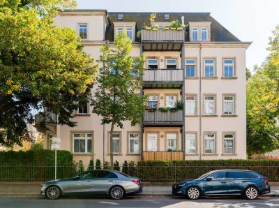 www.r-o.de +++ Einziehen und Wohlfühlen - Gemütliche 3-Zimmerwohnung mit Balkon in Striesen