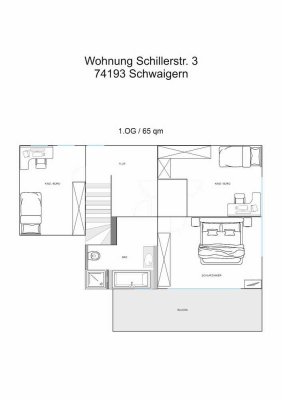 Erstbezug nach Sanierung: ansprechende 4-Zimmer-Wohnung mit neuer Küche und Balkon in Schwaigern