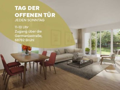 Moderne 2-Zimmer-Wohnung mit Garten