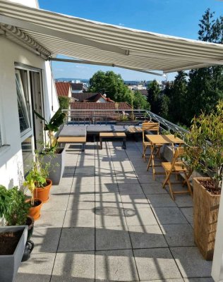 Sonnige 2 Zimmer-Singlewohnung mit großer Dachterrasse in Ostf.-Nellingen, provisionsfrei