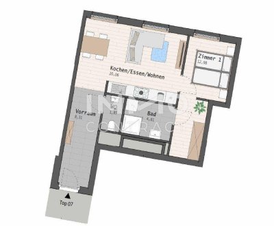 Pre-Sale!! Erstbezug: Perfekte 2-Zimmer-Wohnung im Zentrum Traiskirchens