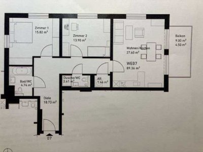 Ruhige 3-Zimmerwohnung mit toller Sonnenterrasse�