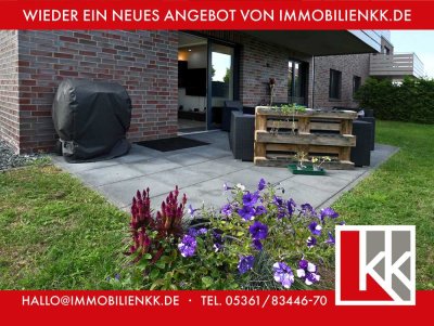 3-Zimmer in Grußendorf: Ebenerdig mit großer Terrasse und Garten, Carportstellplatz