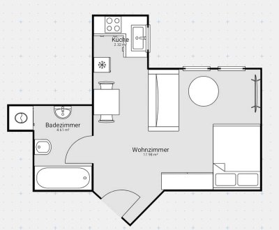 Charmante 1-Zimmer Wohnung 27m²