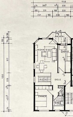 Gemütliche 3 Zimmer-Wohnung mit Südbalkon befristet zu vermieten