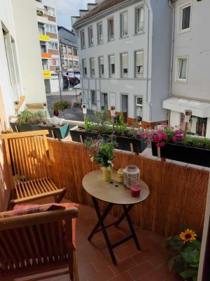 Gepflegte 2-Zimmer-Wohnung mit Balkon und Einbauküche in zentraler Lage Bingen