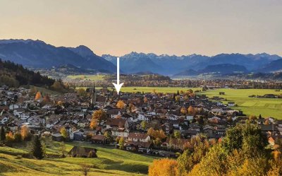 Exklusive 2-Raum-Wohnung in Burgberg im Allgäu, sehr sonnig, sehr ruhig, Bergblick rundum, Keller