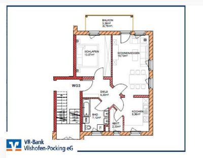 Erstbezug: Neuwertige 2-Zimmer-Wohnung in Windorf zu vermieten!