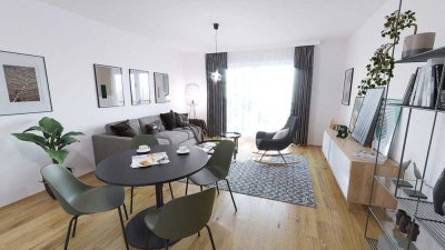 Komfortable Wohnung mit modernem Grundriss