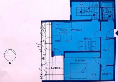 2-Zimmer-Wohnung mit Tiefgaragenplatz in Weilheim-Teck (Egelsberg) - ab sofort bezugsfrei