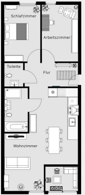 Exklusive, neuwertige 3-Raum-Wohnung mit gehobener Innenausstattung mit Einbauküche in Schopfheim