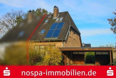 Solide Doppelhaushälfte in Neuberend bei Schleswig: Vollkeller, kompaktes Grundstück, Solarthermie