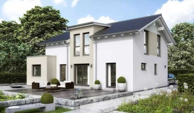 MODERNES FERTIGHAUS MIT RIESIGEM PLATZANGEBOT MIT PV ANLAGE