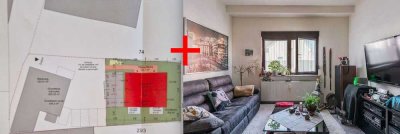 Baugrundstück für Doppelhaus + 2 Zimmer Wohnung im Paket