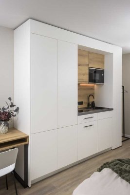 Hochwertig und perfekter Schnitt - möbliertes 1-Zimmer-Apartment-(Erstbezug)