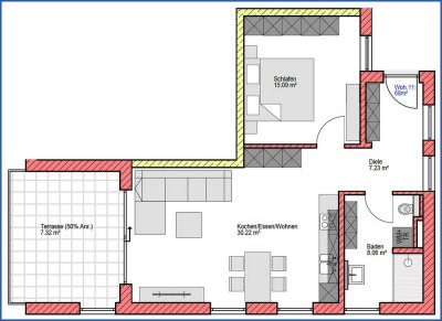 Wohnung 11, Haus 3, 1.OG