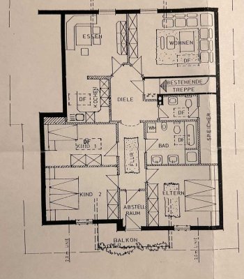 Ansprechende und sanierte 5-Zimmer-Dachgeschosswohnung mit Einbauküche in Tacherting