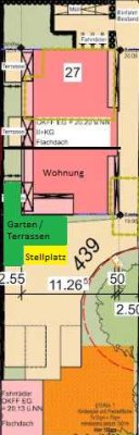 Sonnige Zweizimmer Neubau-Wohnung mit südlicher Ausrichtung und Garten/Terrasse