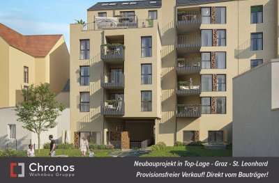 Neubauprojekt 1-Zimmerwohnung direkt in der Leonhardstraße!