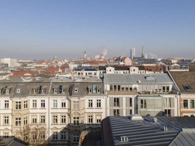 Panoramablick über die Südvorstadt: 2-Raum-ETW mit Loggia, Aufzug, Tiefgarage