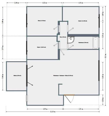 Stilvolle, modernisierte 4,5-Zimmer-Wohnung mit gehobener Innenausstattung mit EBK in Kornwestheim