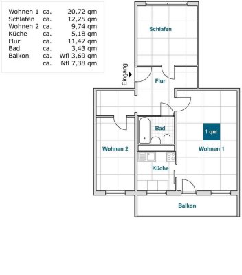 Hübsche 3 Zimmerwohnung mit Balkon steht zum sofortigen Einzug bereit!