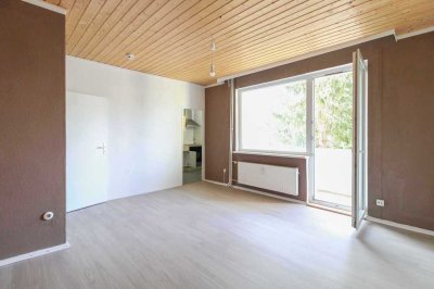 Bezugsfreies Apartment mit Balkon und Blick in den grünen Gemeinschaftsgarten