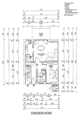 attraktive 2,5-Zimmer-Wohnung 65 m² EG mit Garten