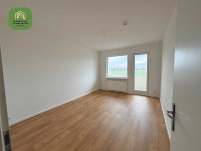 3 Raum Wohnung mit Balkon und schönem Blick ins Grüne