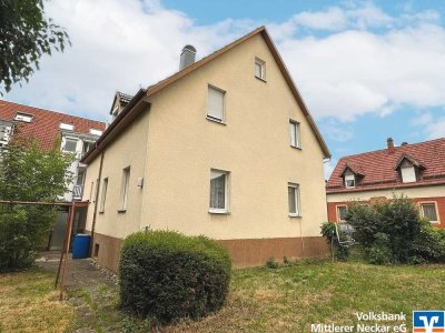 Großzügiges Zweifamilienhaus mit tollem Garten und Garage im Zentrum von Kirchheim