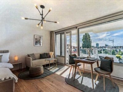 Kernsanierte 1-Zimmer Wohnung mit sonnigem Balkon und Weitblick