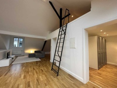 Stilvolle 3-Zimmer-Penthouse-Wohnung mit Dachterrasse und Vollausstattung (möbliert)