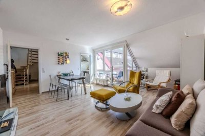 Gepflegte Maisonette-Wohnung mit Dachbalkon in zentralster Lage von Frankfurt!