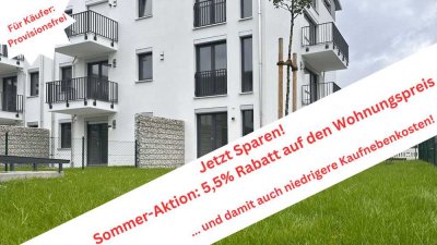 Barrierefrei - Nachhaltig - Neubau: 2-Zi. Wohnung 
ca. 84 m² mit Südost-Balkon in Germering