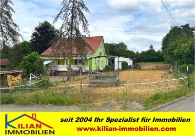 KILIAN IMMOBILIEN!  CHANCE FÜR PFERDEFREUNDE!  EFH MIT 116 M² WFL + 3.365 M² GST IN STADTLAURINGEN!