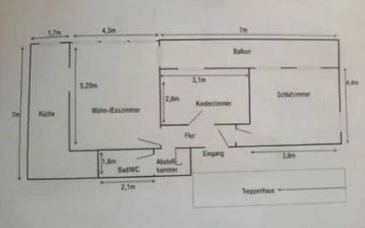 Stilvolle 3-Raum-Wohnung mit Balkon und EBK in Feldkirchen Westerham