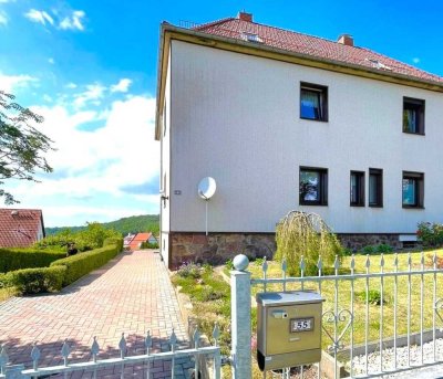 Schöne Doppelhaushälfte mit Garten und Weitblick in Nossen