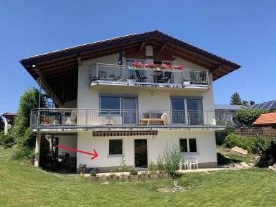 Wohnen wie im Urlaub: Helle 4-Zimmer-Wohnung mit See- und Bergblick am Weißensee in Füssen