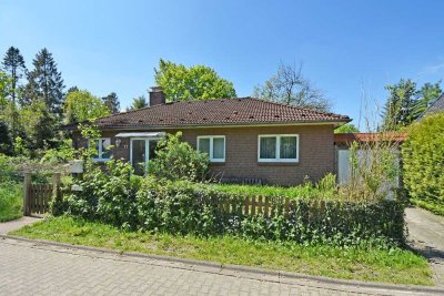 Wohnen auf einer Ebene:  Bungalow mit Vollkeller zur Selbstverwirklichung auf sonnigem Südgrundstück