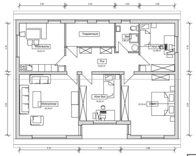 Erstbezug der 4,5-Zimmer-Wohnung nach Komplettsanierung in Kellmünz