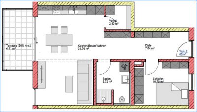 Wohnung 8, Haus 3, 1.OG