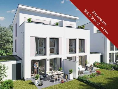 Energy-efficient family dream home with roof terrace - visit our show house now!