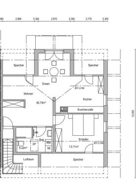 Exklusive 2-Raum-Dachgeschosswohnung mit Balkon in Eiselfing