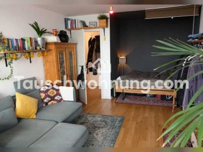 Tauschwohnung: Modernes 1,5 Zimmer Appartement mit Fernblick-Balkon