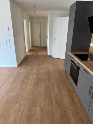 Neu erbaute 3-Zimmer-Wohnung mit Balkon und Einbauküche in Ebersbach